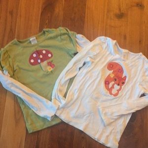 Size 7 embroidered tees Gymboree